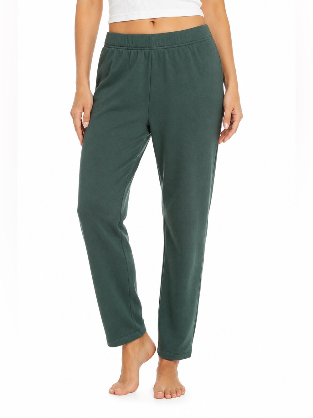 Old Navy Womens Sz XXL Green Sweatpants Pull On Stretch Lounge Athleisure Pants